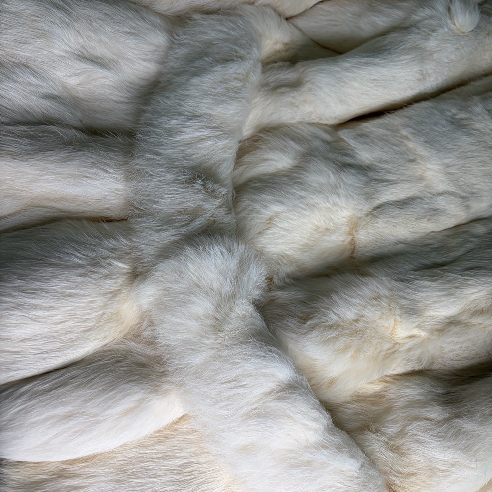 Vintage Dino Ricco Ivory Rabbit Fur Jacket | Lapin Fur Made in France | Size 13 - Picture 16 of 16